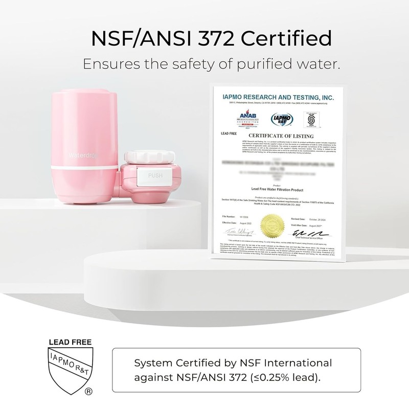 Waterdrop Sink Filter Water Faucet for Skin Care, Bathroom Faucet Filter gallery