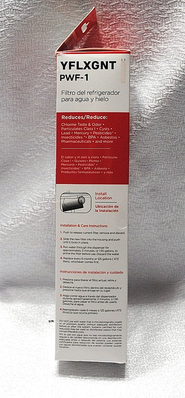 YFLXGNT Water & Ice Refrigerator Filter PWF-1, FPPWFU01, EPPWFU01 - New, Sealed gallery