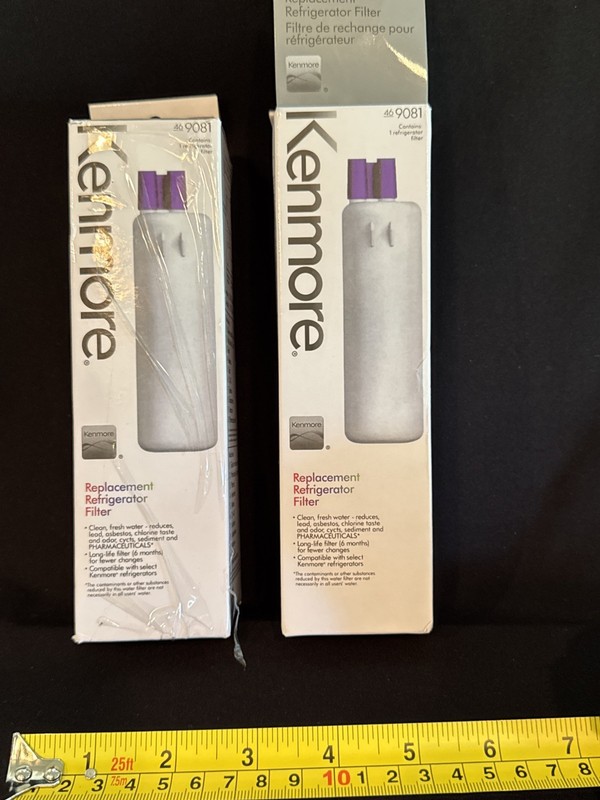 1 (0NE) Kenmore 469081 Refrig Water Filter White NEW SEALED EA SOLD SEPARATELY gallery