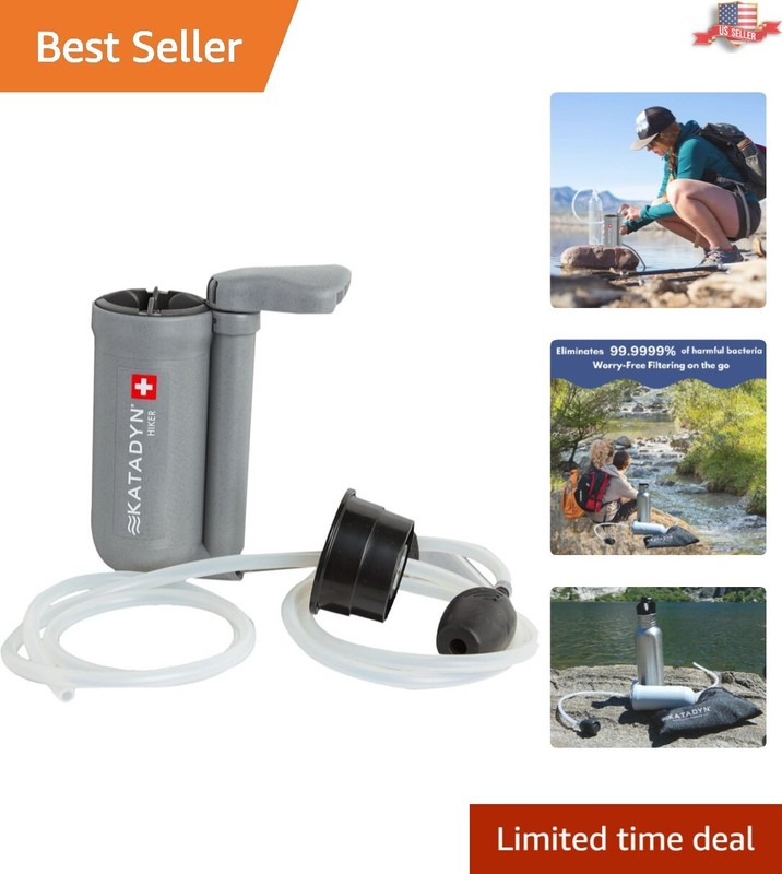 Portable Hiker Microfilter Water Purification Unit for Outdoor Adventures