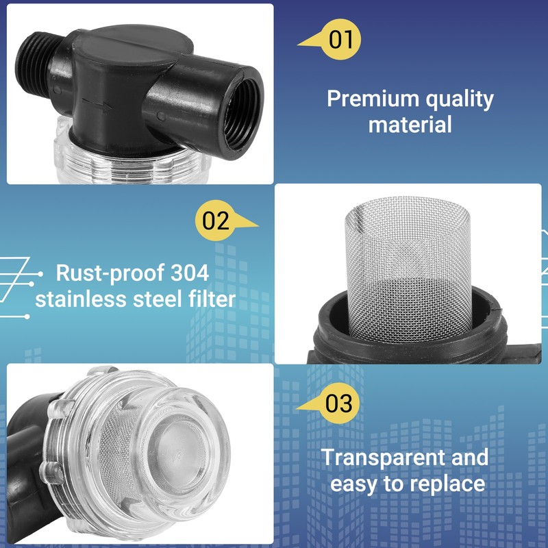 Water Pump Strainer , RV Replacement 1/2 Inch -on Pipe Strainer Compatible5031 gallery