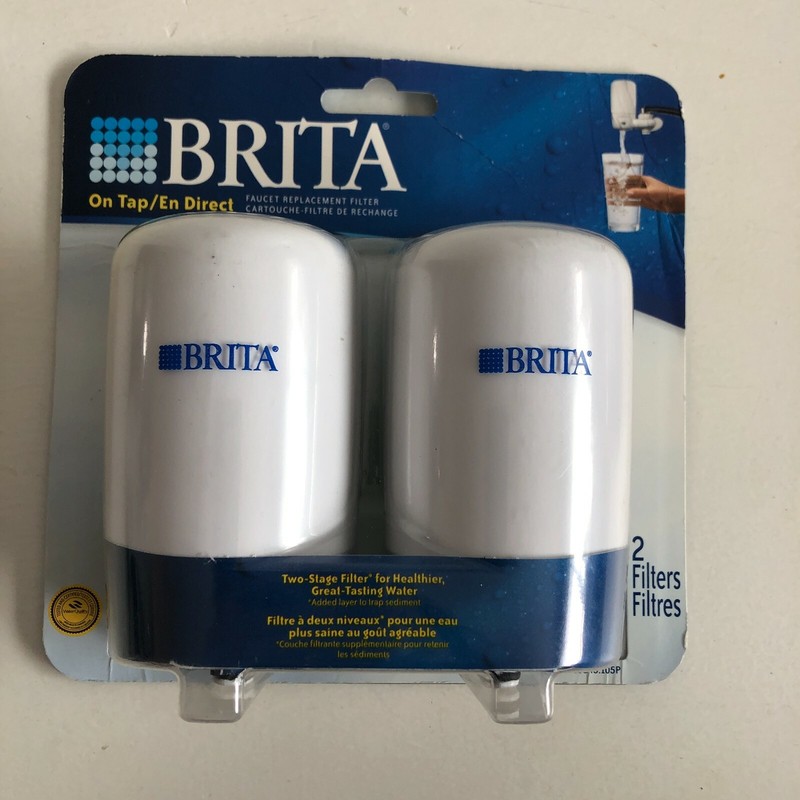 BRITA Faucet Replacement Filters 2 PACK White FF100 & OPFF-100 NEW SEALED