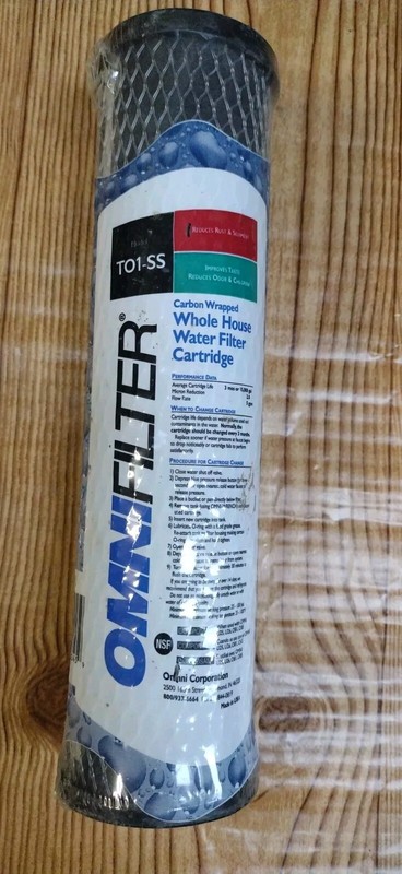 OmniFilter T01-SS Whole House Carbon Wrapped Water Filter Sealed Made USA NOS