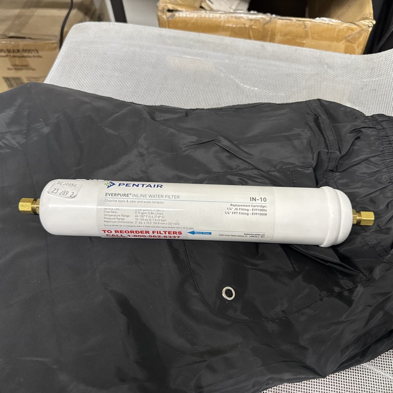 New Everpure IN-10 Inline Water Filter EV9100-08 1/4" FPT Pentair