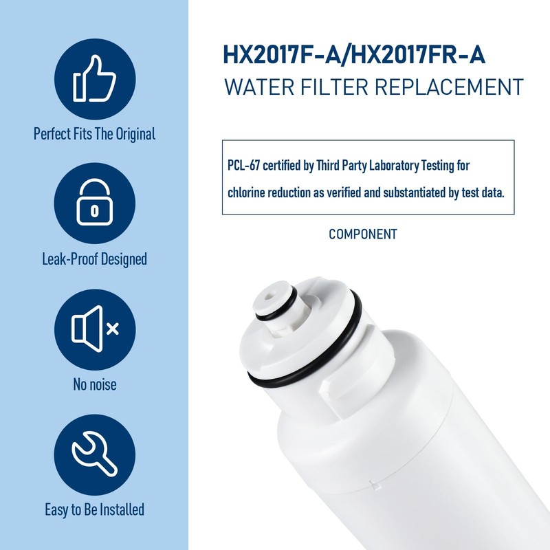 HX2017FR-A/HX2017F-A Water Filter, Compatible with Hisense® HRF266N6CSE1, HRF... gallery
