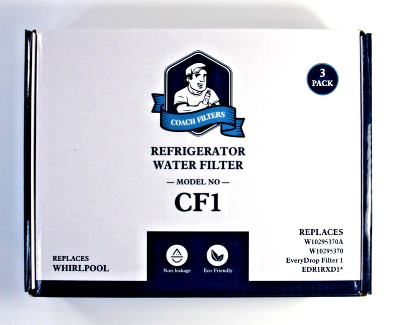 3 Pck Fridge Filter EDR1RXD1, W10295370A, Filter 1, 46-9081, 46-9930, KAD1RXD1 gallery