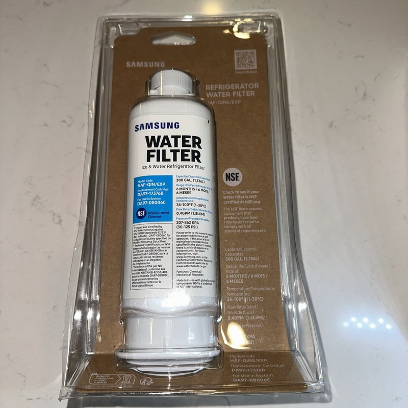 New Unopened Samsung HAF-QINS/EXP Fridge Freezer Refrigerator Water Filter White