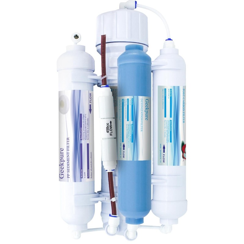 4 Stage Portable Aquarium Reverse Osmosis RO Drinking Water Filtration System…