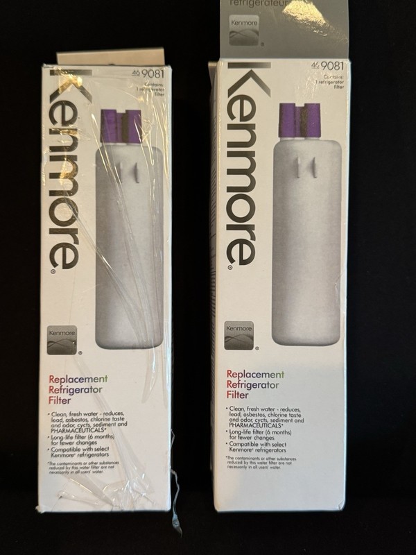 1 (0NE) Kenmore 469081 Refrig Water Filter White NEW SEALED EA SOLD SEPARATELY