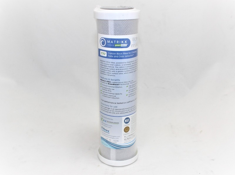 20 Pack Matrikx CTO Carbon Block Cartridge 2.5" x 10" Water Filter 5 Micron gallery