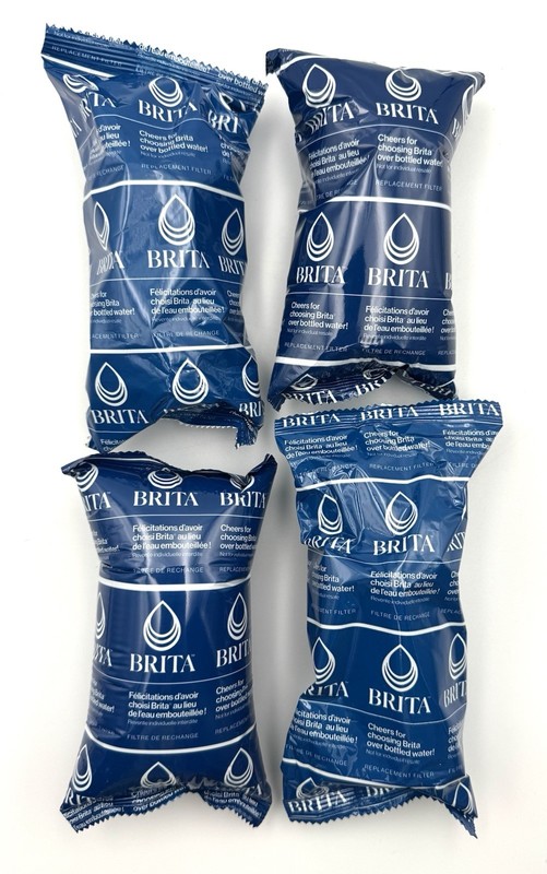 Brita Elite Replacement Water Filter for Pitchers & Dispensers – 4 Total -No Box