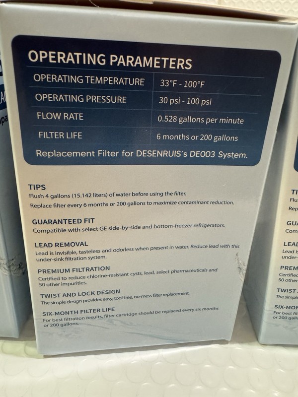 Water Filter Replacement for GE Smart Water MWF - 4 Pack Desenruis DE003 gallery