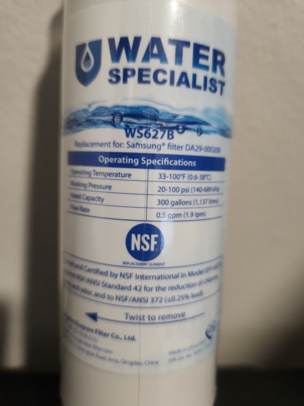 Water Specialist WS627B Water Filter Replacement For Samsung DA29-00020B gallery