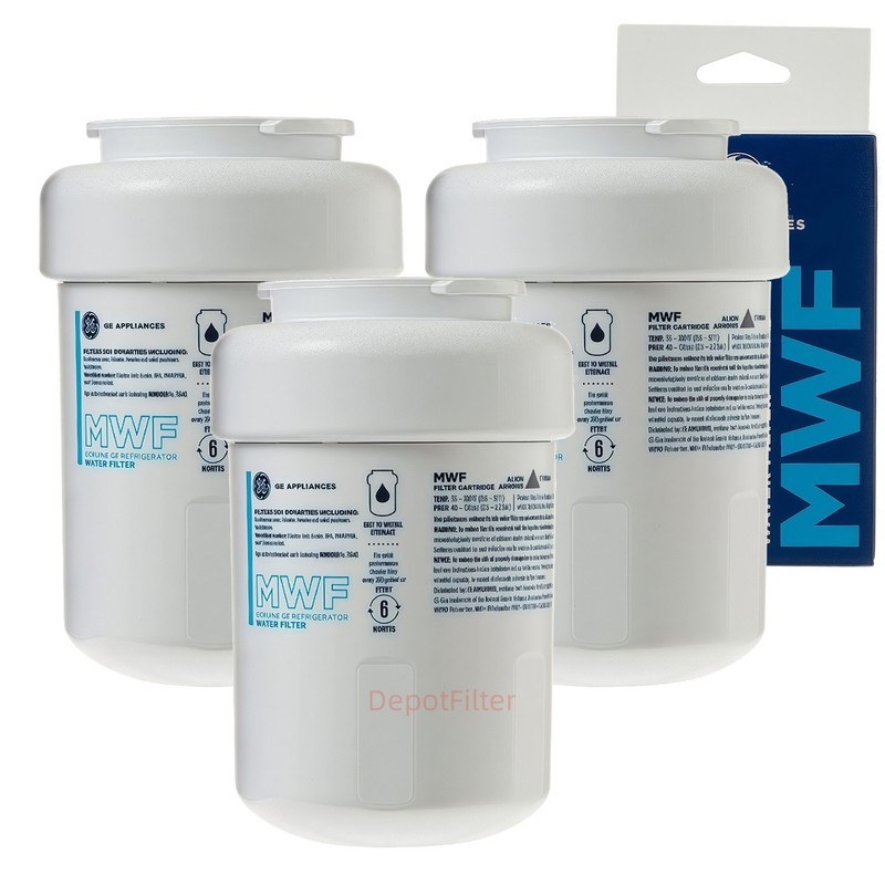 3pack GE MWF Water Filters, SmartWater MWFP, MWFA GWF, HDX FMG-1 WFC1201 RWF1060