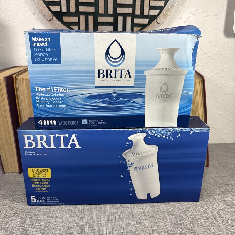 Genuine Brita Standard Replacement Water Filter Lot Of 9 NEW Sealed For Pitcher