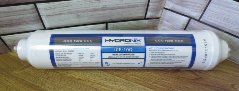 Sealed Hydronix ICF-10Q Inline Coconut Filter 2,000 gal 1/4" Quick Connect NEW gallery