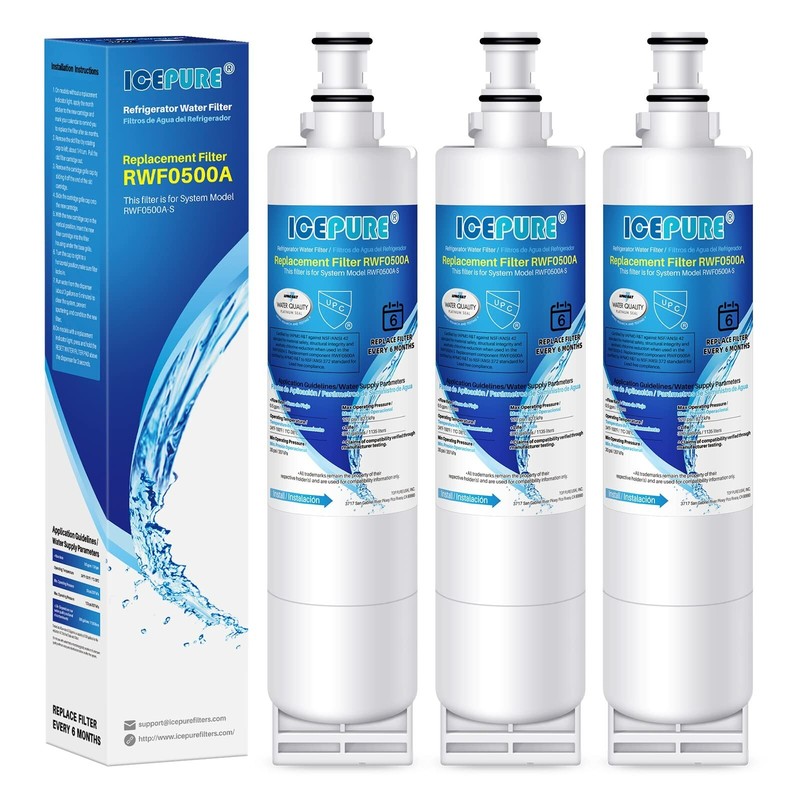 ICEPURE 4396508 Refrigerator Water Filter Replacement for 4396510, NL300