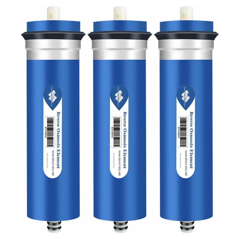 3 Pack 400 GPD RO Membrane Reverse Osmosis System Drinking Water Purifier Filter