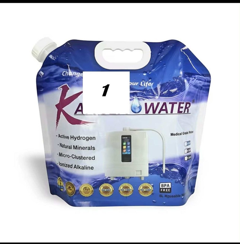Kangen Water Bag Reusable Enagic 5L/1.30G Alkaline (WATER NOT INCLUDED)