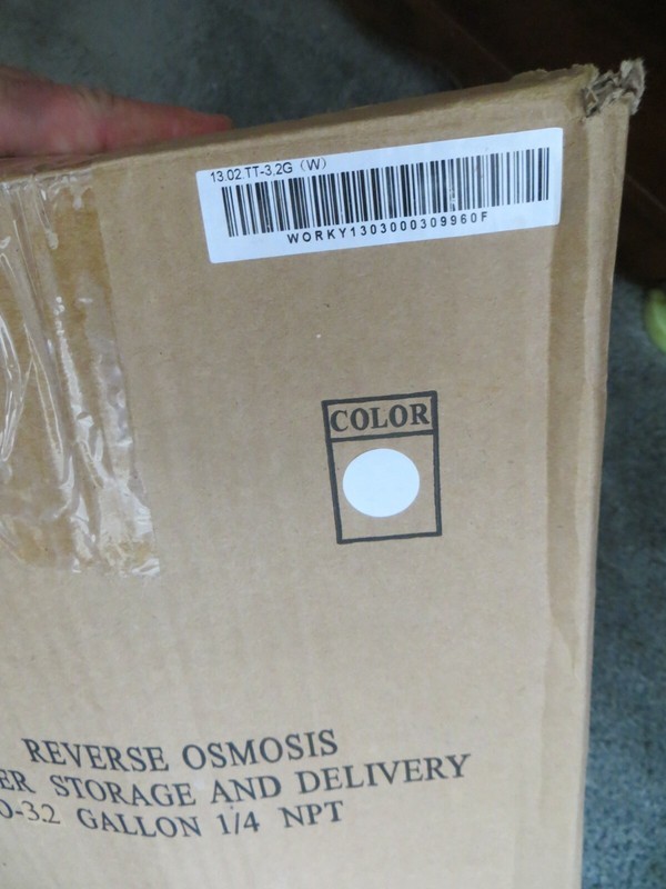 Pressurized Water Storage RO 3.2 Gallon Tank 1/4" NPT gallery