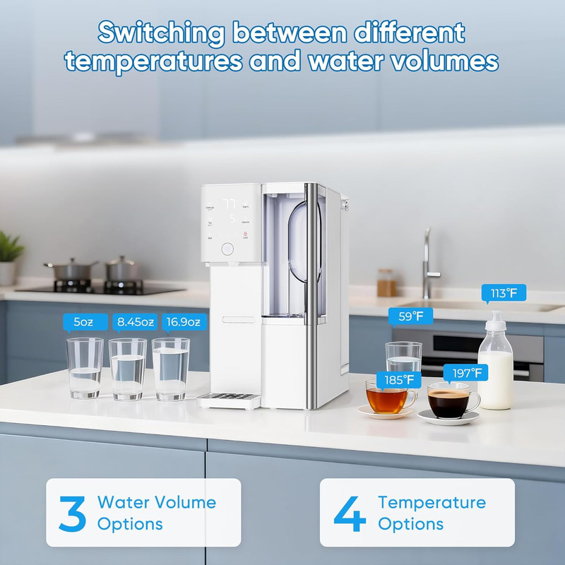 5-Stage Countertop Reverse Osmosis Water Filter & Dispenser, No Installation gallery