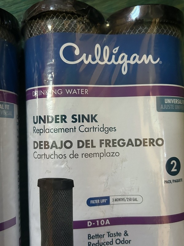 4 Pack Culligan D-10A ~ 10 Inch Under Sink Carbon Water Filter 5 Micron Standard gallery