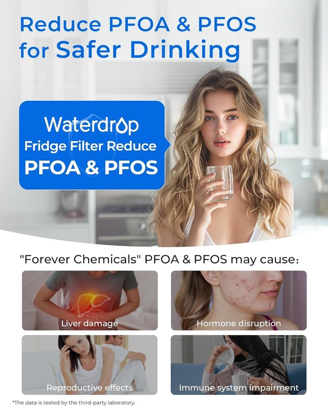 Waterdrop RPWF Refrigerator Water Filter Replacement for GE® RPWF, 9 Pack gallery