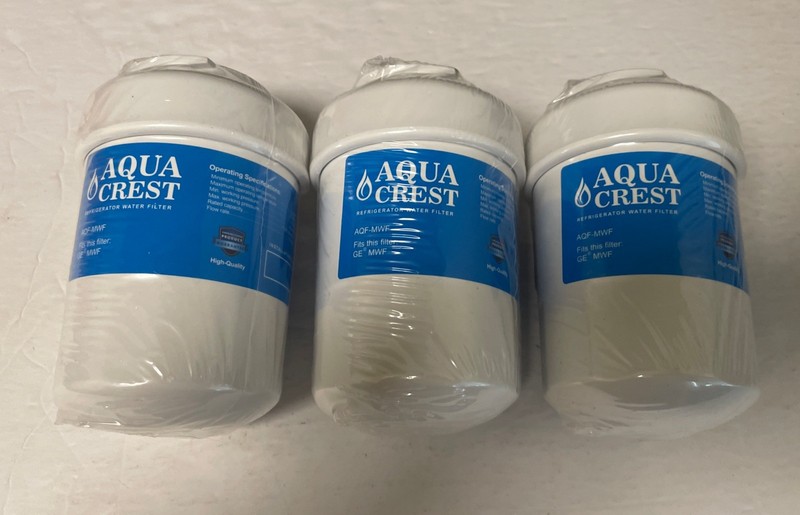 Aqua Crest Refrigerator Water Filter AQF-MWF For GE MWF Lot Of 3 gallery