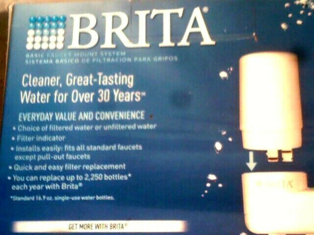 1ea Brita Basic Tap Water Faucet Filtration System 35214 , White gallery