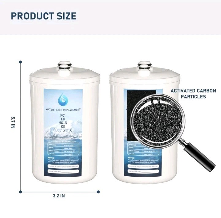 FC1 F8 HG-N Water Filter Enagic K8 SD501 JRIV Compatible Replacement ...lot of 2 gallery