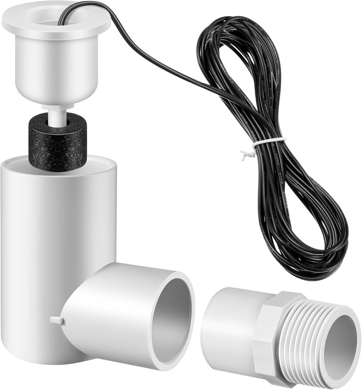 1 Pack SS2 Float Switch for Easy Installation, AC Float Switch with 3/4 Inch Ada