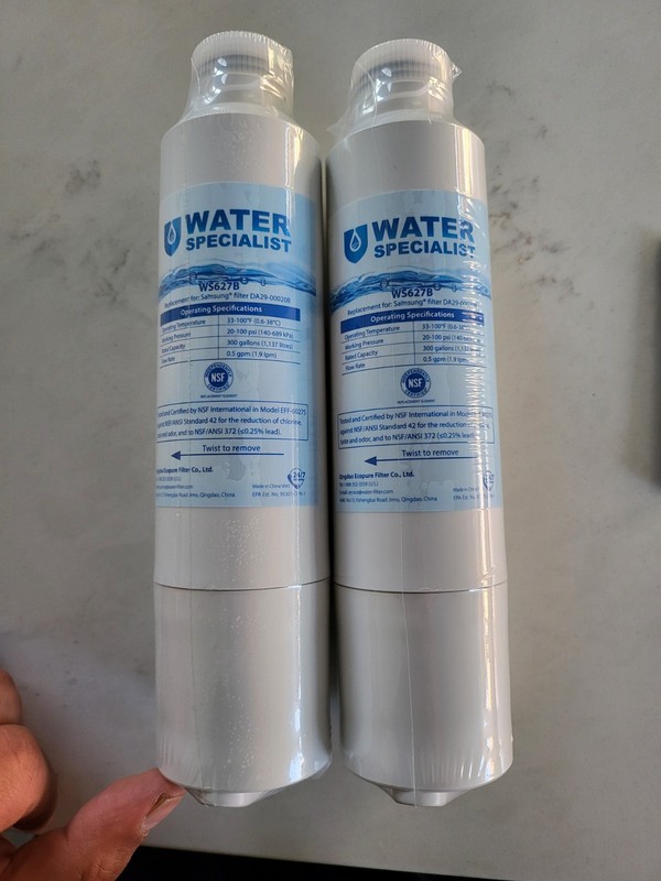 WS627B Refrigerator Water Filter 2 Pack – Water Specialist “Samsung” Compatible