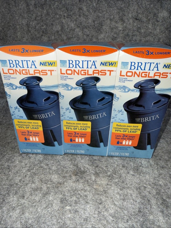 LOT OF 3 _ Brita Elite Longlast Water Replacement Filter for Pitcher/Dispenser