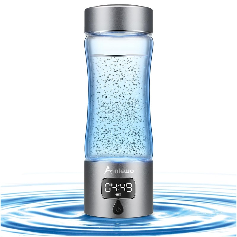 Hydrogen Water Bottle Generator with SPE/PEM Technology,Anlewo Portable H2 Water