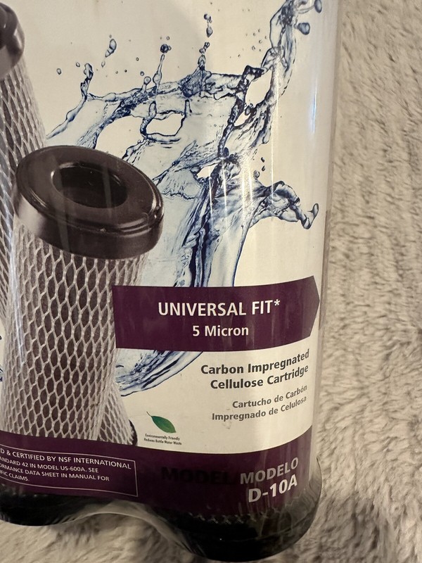 Culligan D-10A 5 Micron Standard 10 Inch Undersink Carbon Water Filter (2 Pack) gallery