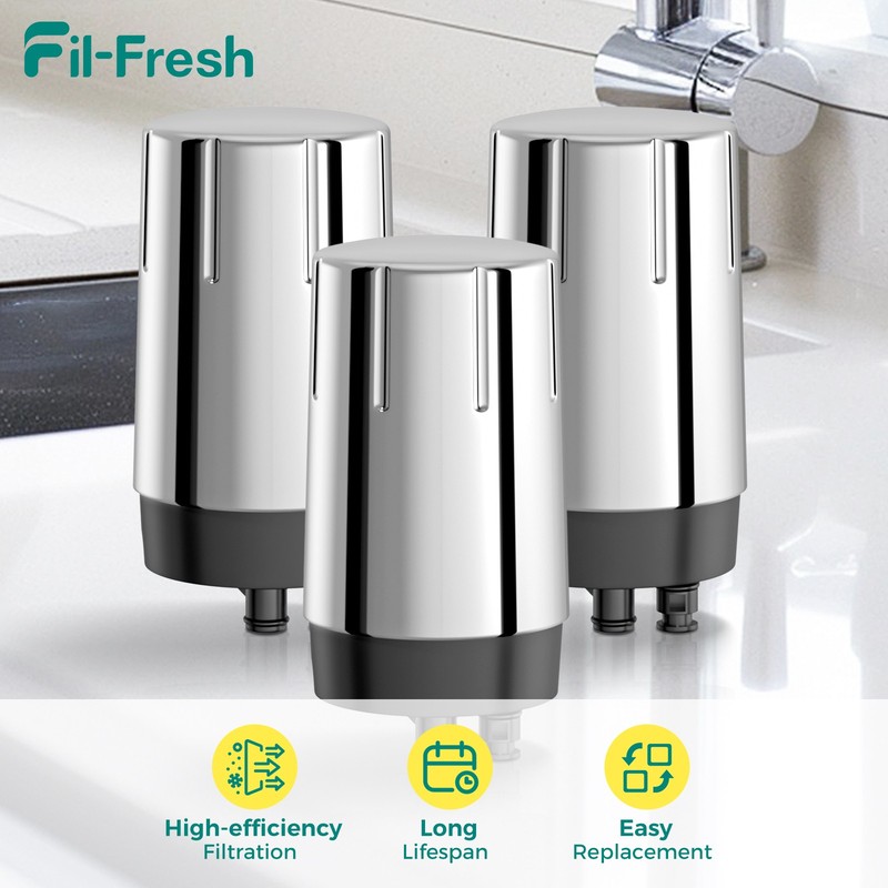 3-Pack Faucet Water Filter Replacement for Brita Faucet System NSF Certified US