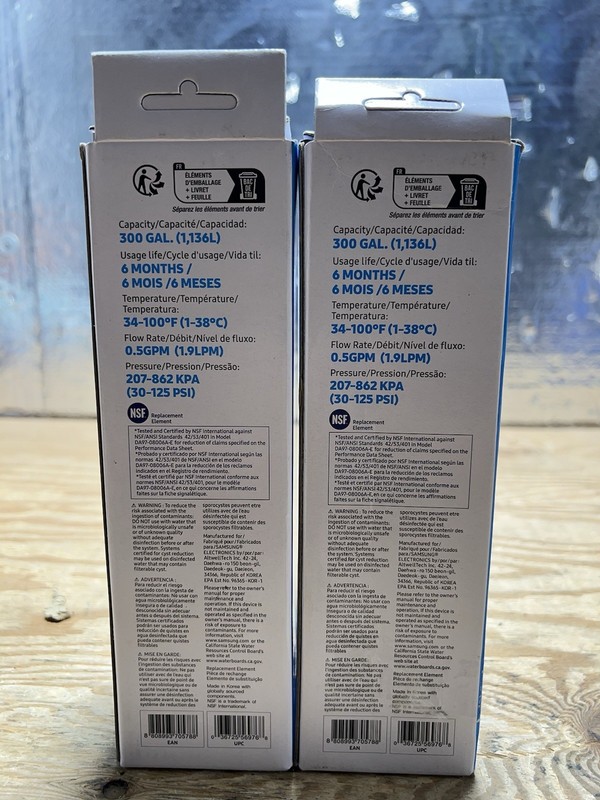 2 PACK Genuine Samsung DA29-00020B HAF-CIN/EXP-REFRIGERATOR Water Filter,USA gallery
