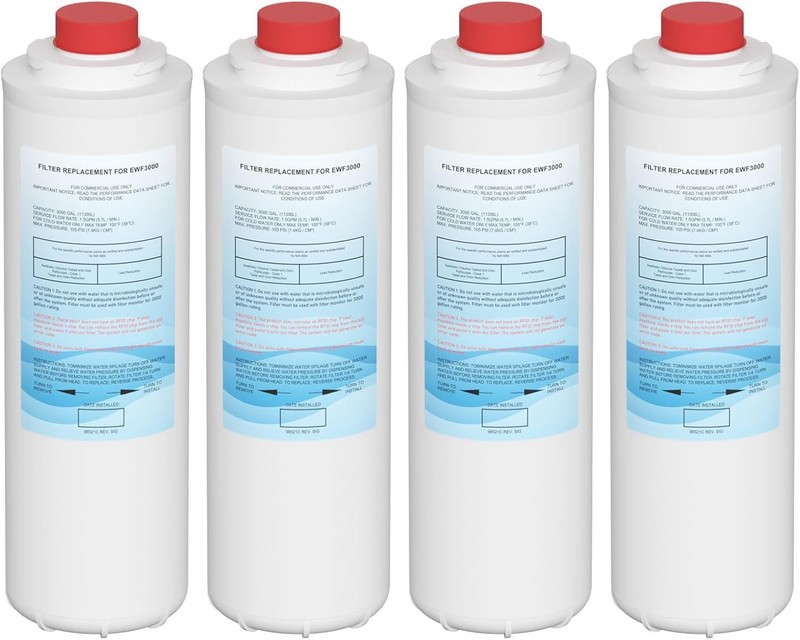4 pack w/NO CHIP 51300C Filter for Elkay ezH2O WaterSentry EWF3000 9 INCH