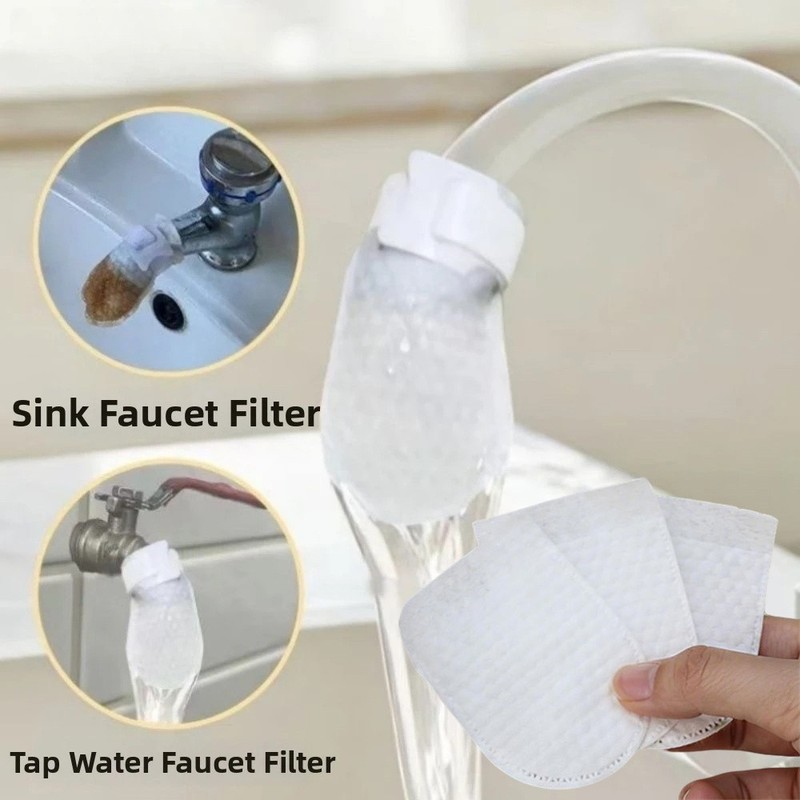 Disposable Faucet Purifier Bag Thickened Cotton T-Strap for Kitchen Tap Water gallery
