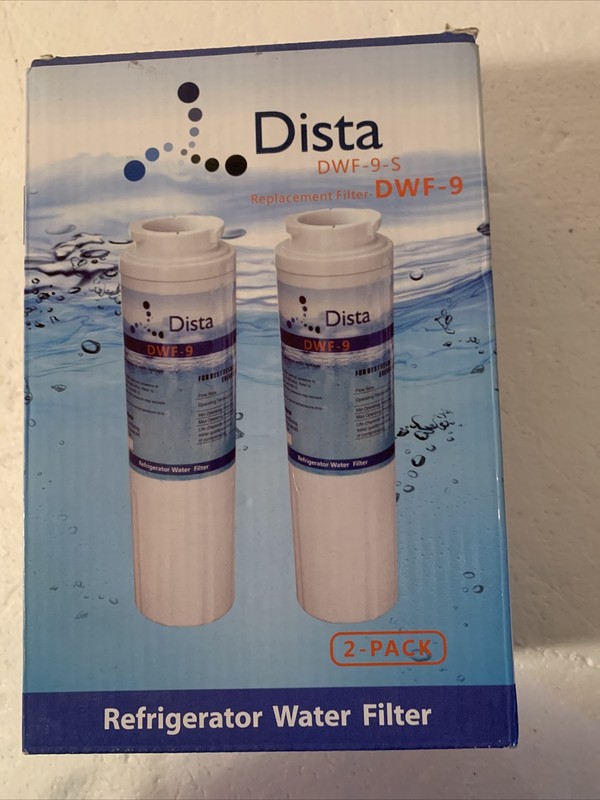 2 Pack Replacement Water Filter DWF-9 Compatible with UKF8001 46-9006 4396395