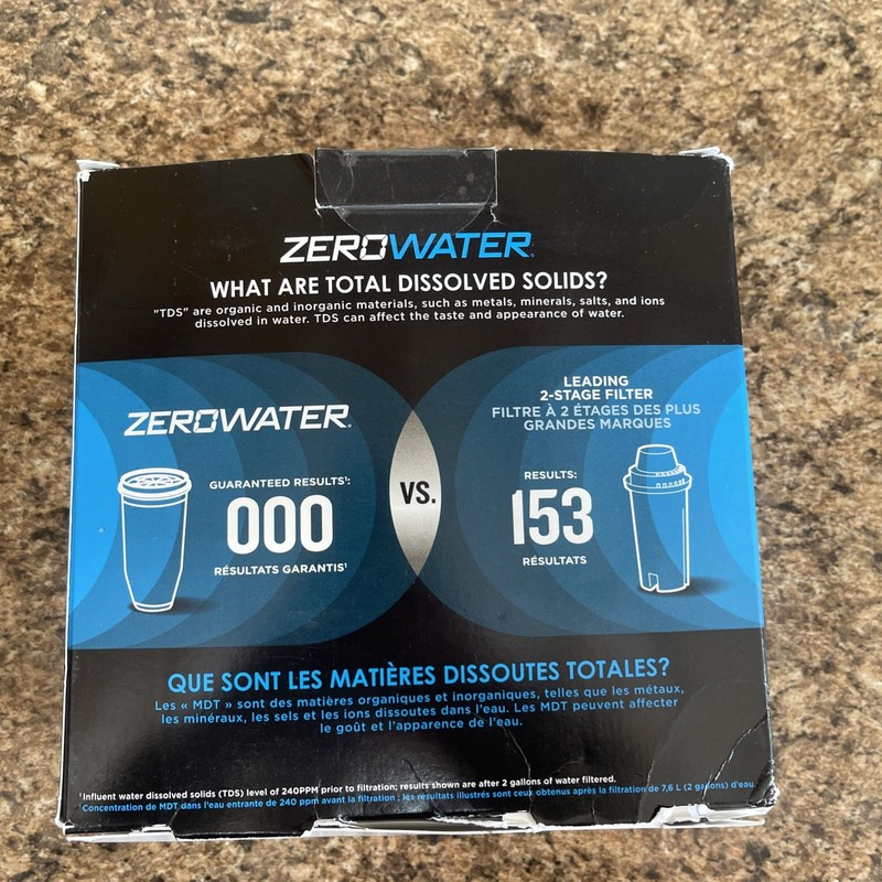 ZeroWater 2 Pack Replacement Water Filters 5-Stage Filtration ZR-017 New Sealed gallery