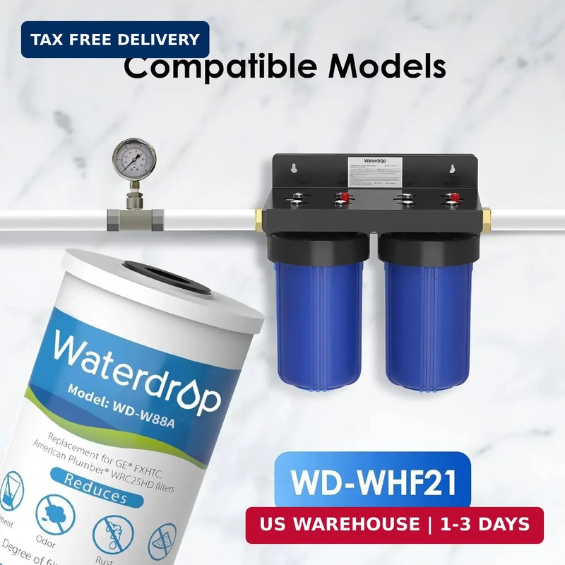 Waterdrop FXHTC Whole House Carbon Water Filter, Replacement for GE® FXHTC, GXWH gallery