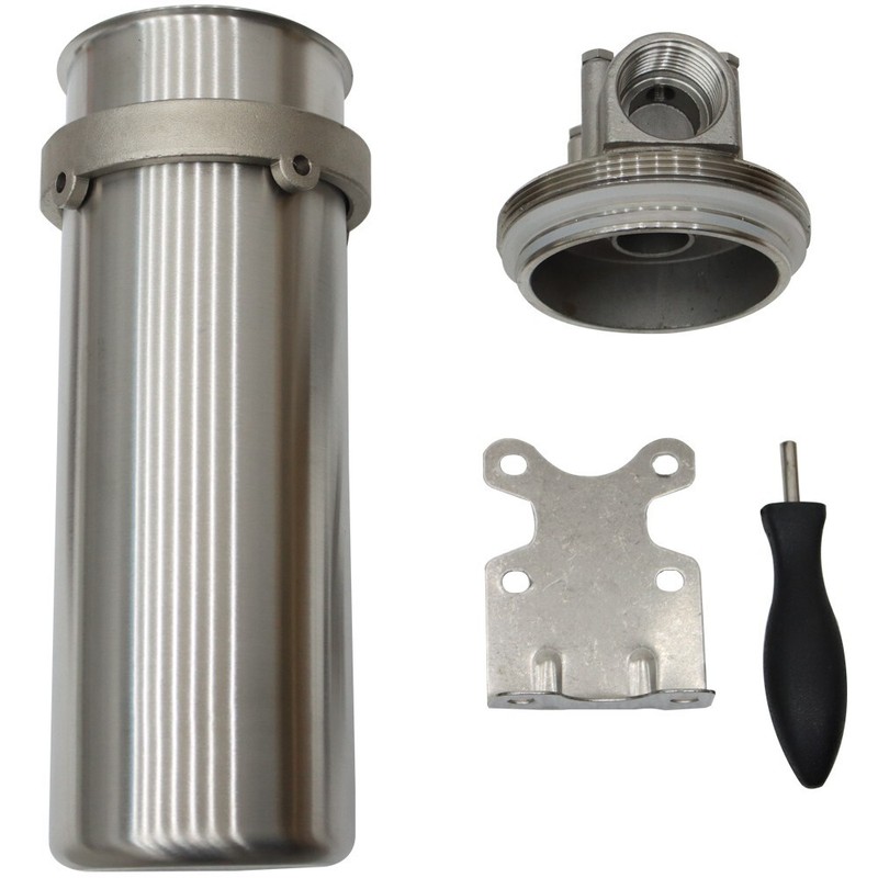 1" NPT 10" Long Water Filter Housing Corrosion-resistant Stainless Steel Filter gallery