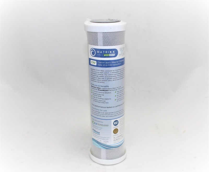 20 Pack Matrikx CTO Carbon Block Cartridge 2.5" x 10" Water Filter 5 Micron gallery