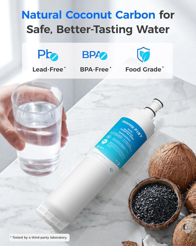 Waterdrop 4396508 water filter, Replacement for 4396510, NLC240V, PNL240V gallery