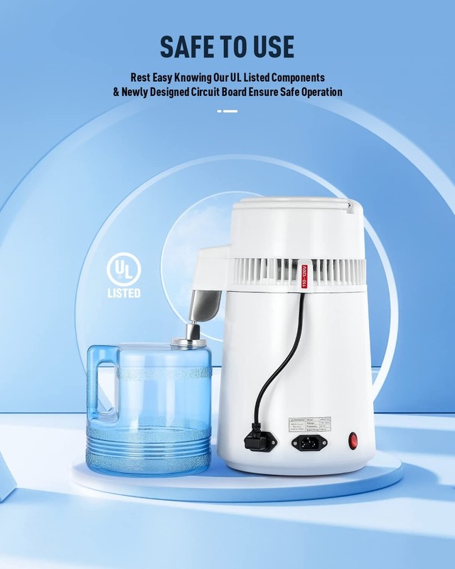 Portable 1.1 Gallon Water Distiller - Fast Distillation & Stainless Steel Design gallery
