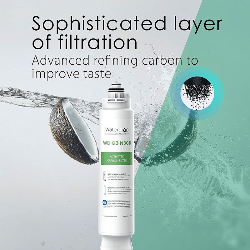 Waterdrop WD-G3-N3CB Filter, Replacement for WD-G3-W Reverse Osmosis System gallery