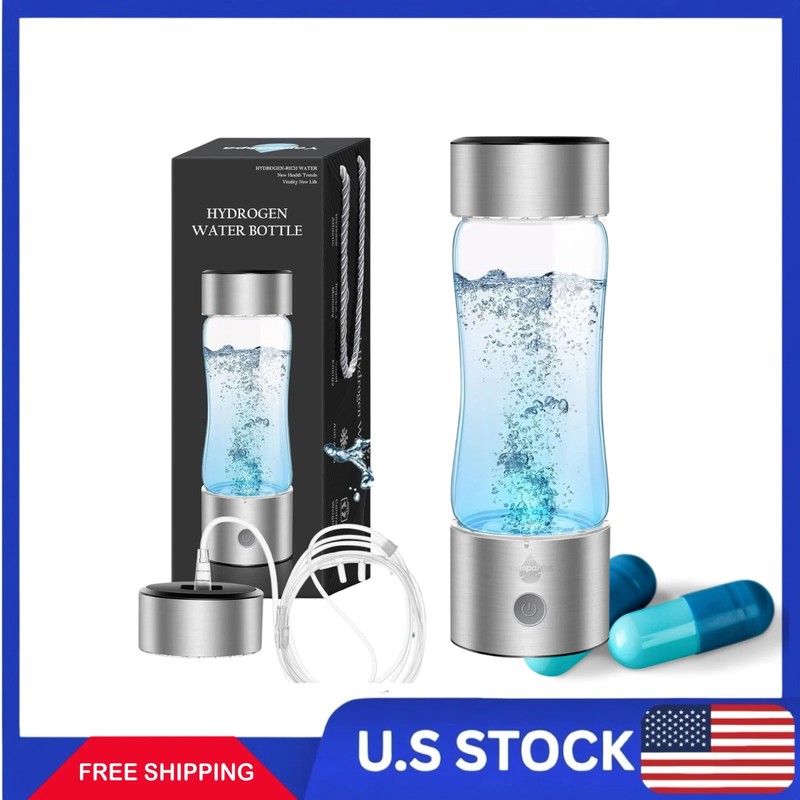 2026 Upgraded Hydrogen Water Bottle, 2400 Hydrogen Water Bottle Generator, Hy…