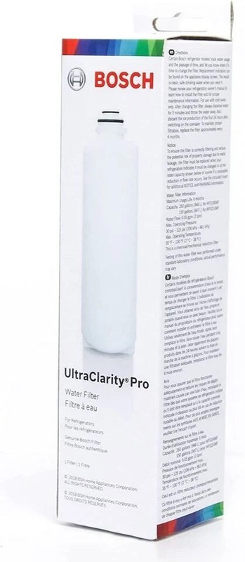 Bosch BORPLFTR55 / REPLFLTR55 UltraClarity Pro Refrigerator Water Filter gallery