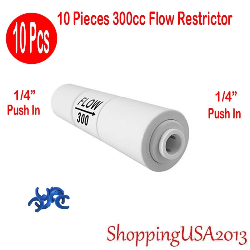 10 Pcs 300ML CC Flow Restrictor Quick Connect Push In Water Filter Under-sink gallery